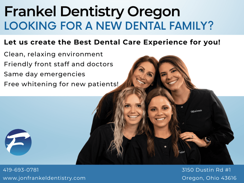 Graphic for Frankel Dentistry discussing their new Oregon location.